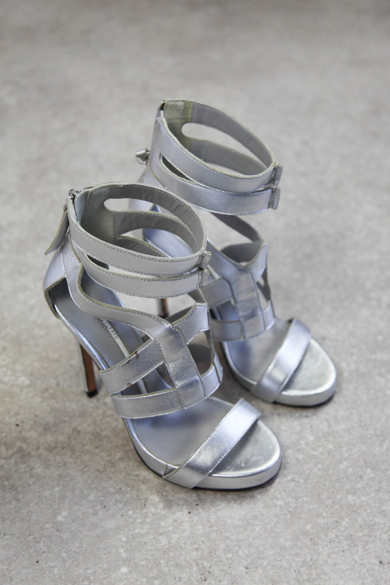Camilla Skovgaard Silver Heels (EU37/5/ UK4.5)