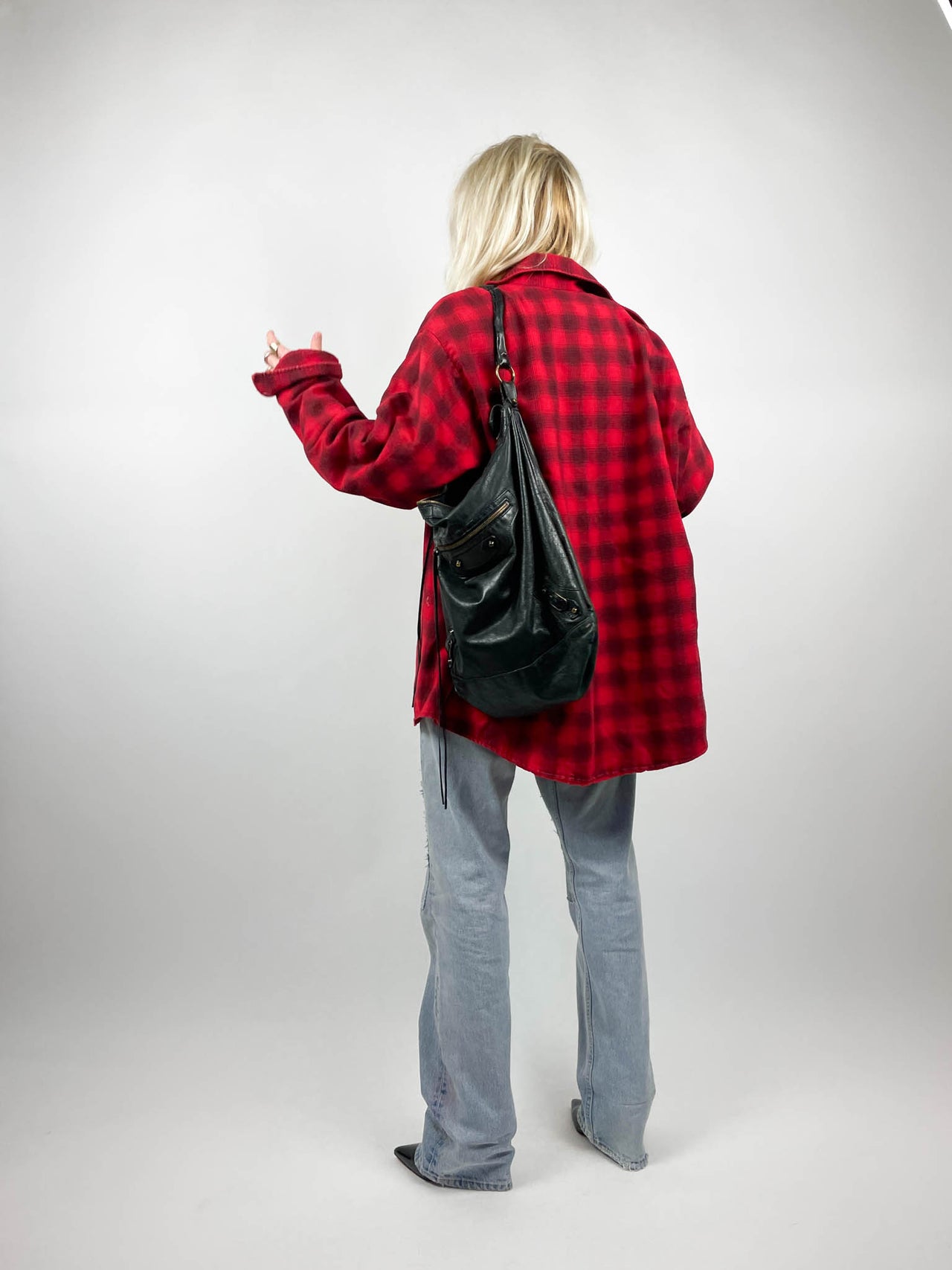 True Vintage Red Checkered Padded Shirt (M/L)