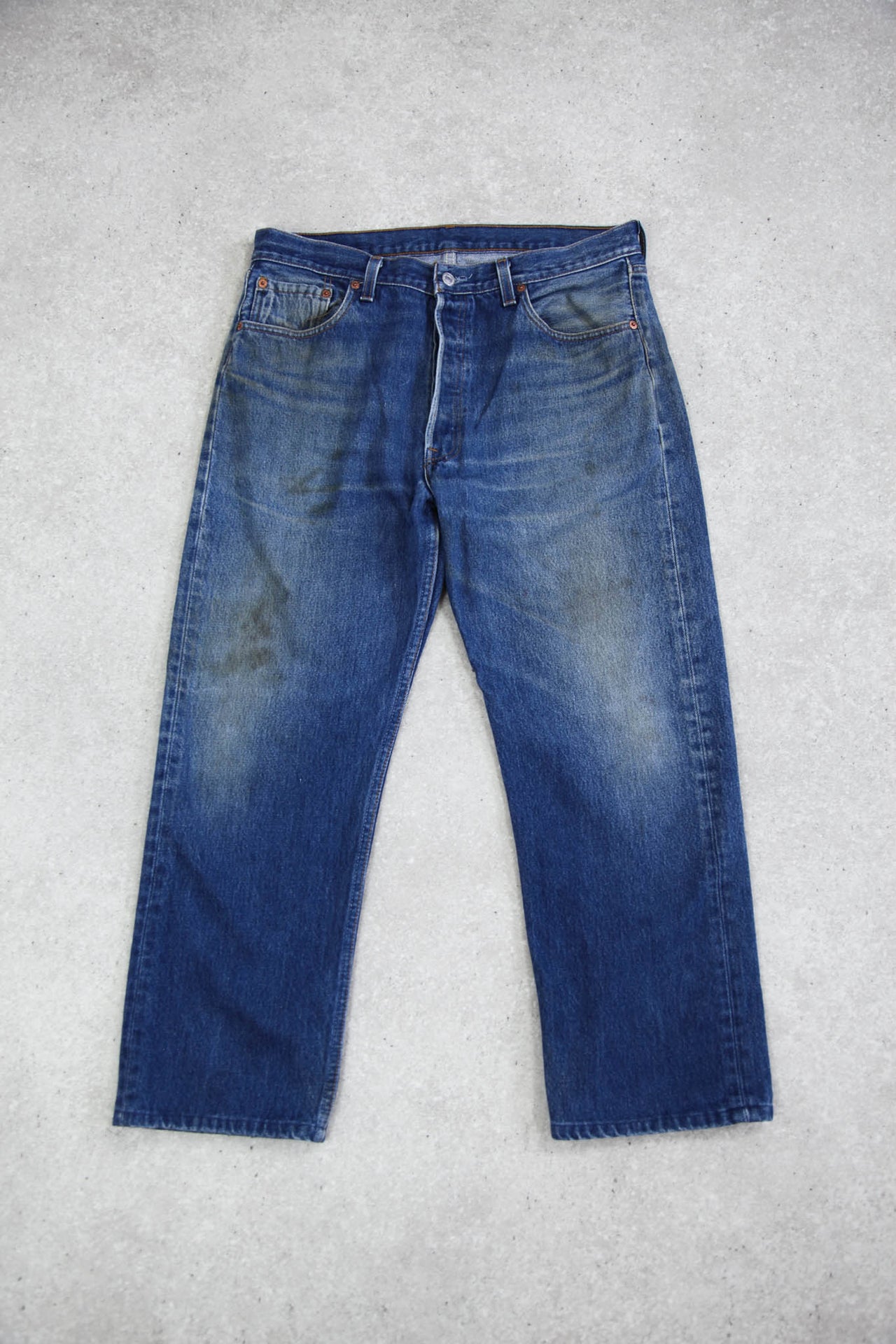 Made in USA Levi's 501 Mid Wash Jeans (W34 L27)
