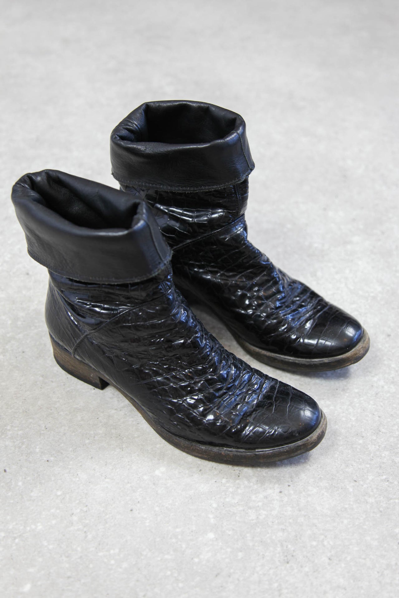 Patent Black Ankle Boots (EU37/ UK4)