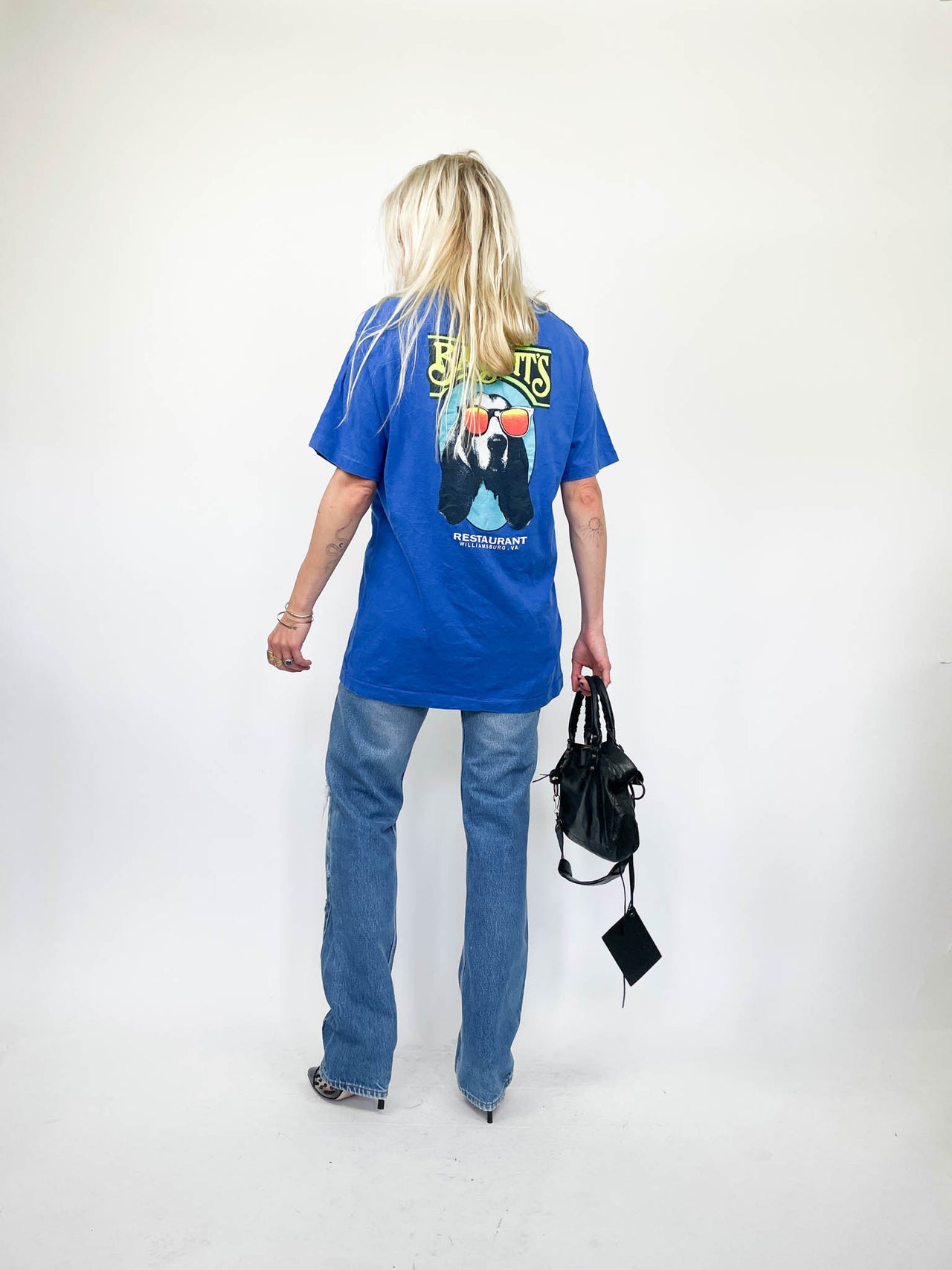 Single Stitch Bassett's Blue Tee (M/L)