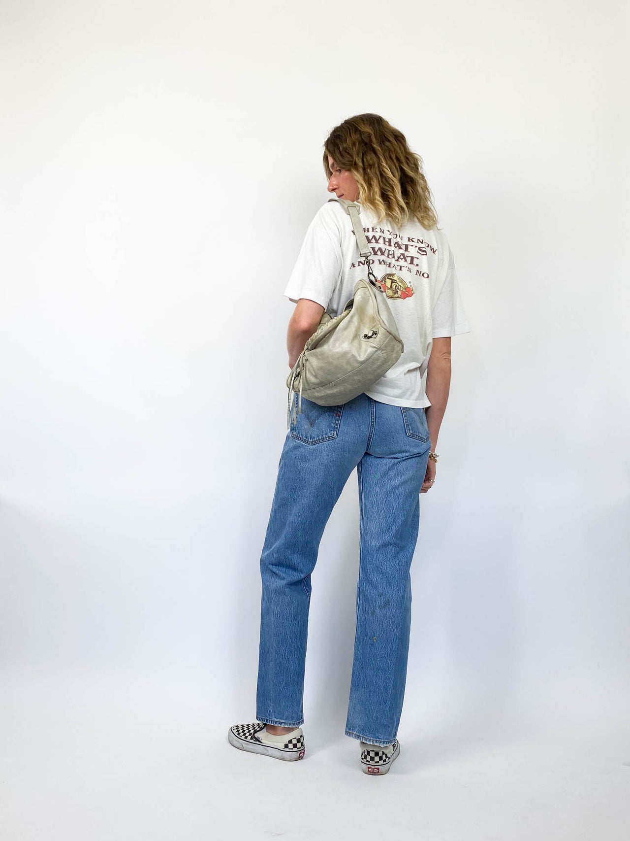 Single Stitch Scrumpy Jack White Tee (M/L)