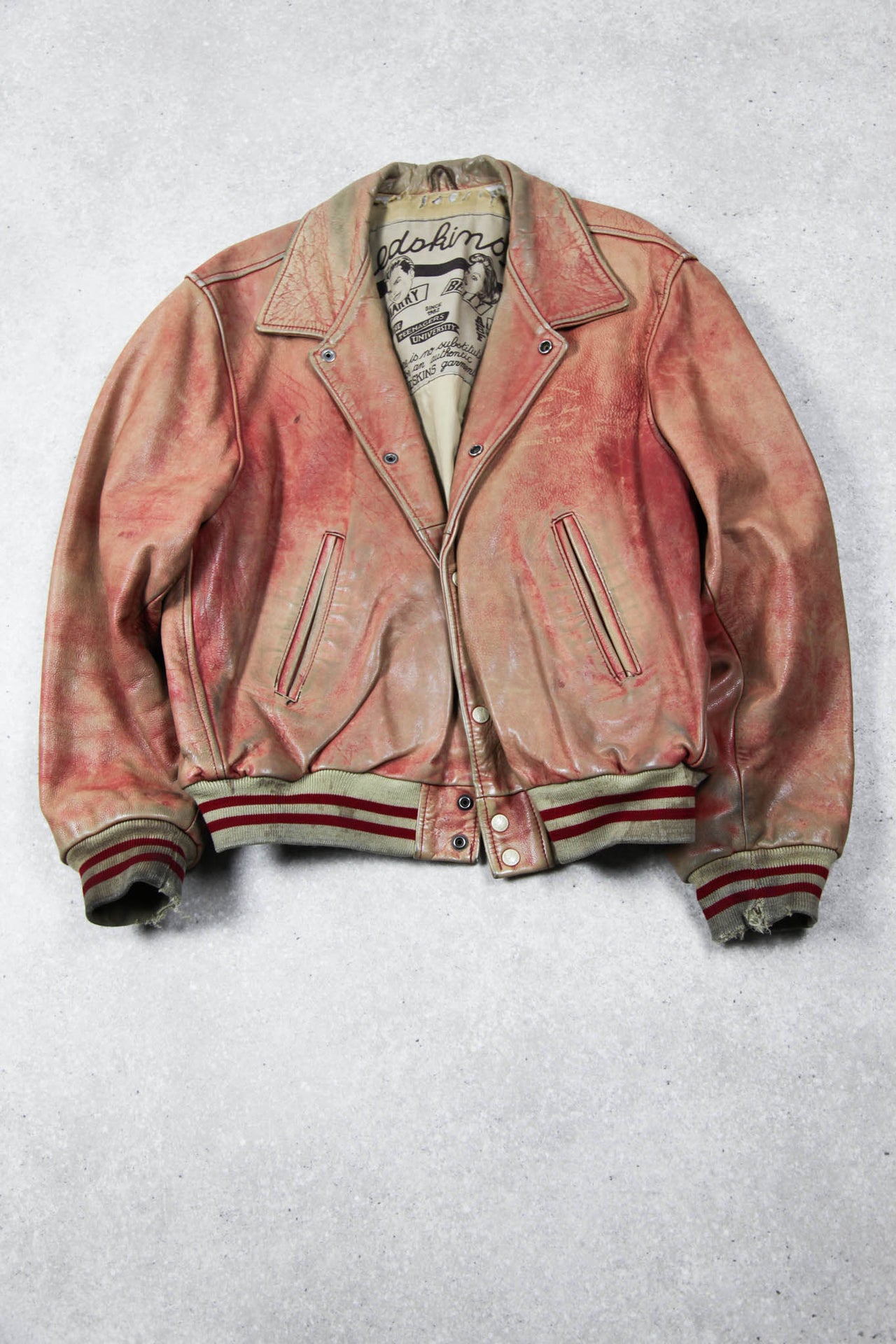 Vintage Faded Leather Jacket (M/L)