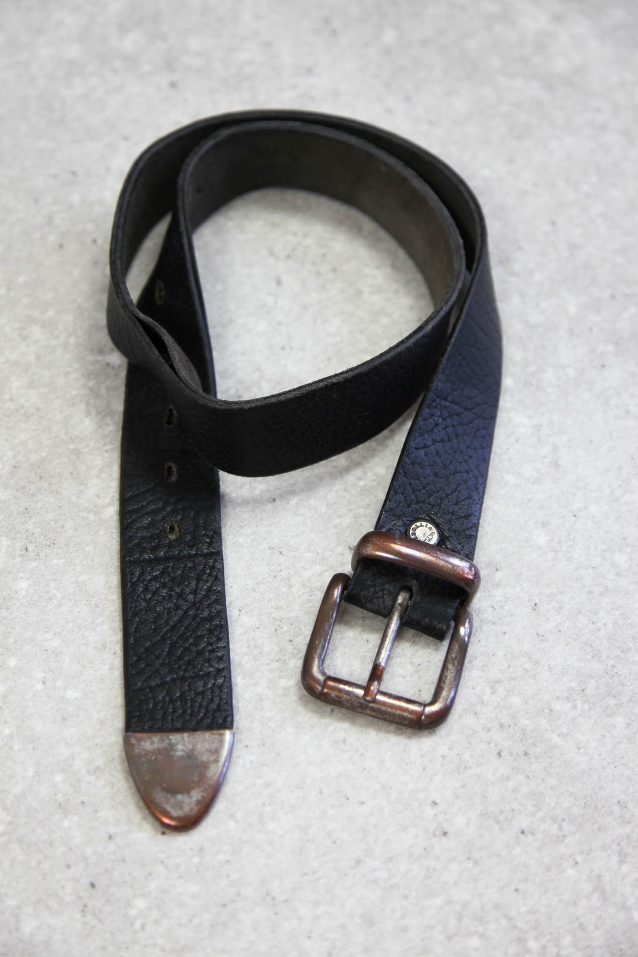 Vintage Black Western Belt (M/L)
