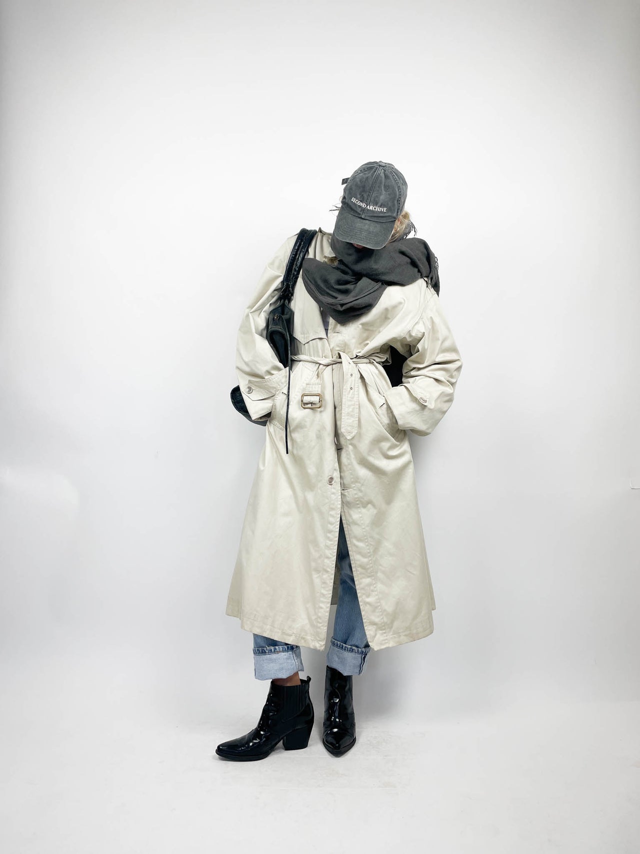 Saint Laurent Ivory Trench Coat (S/M)