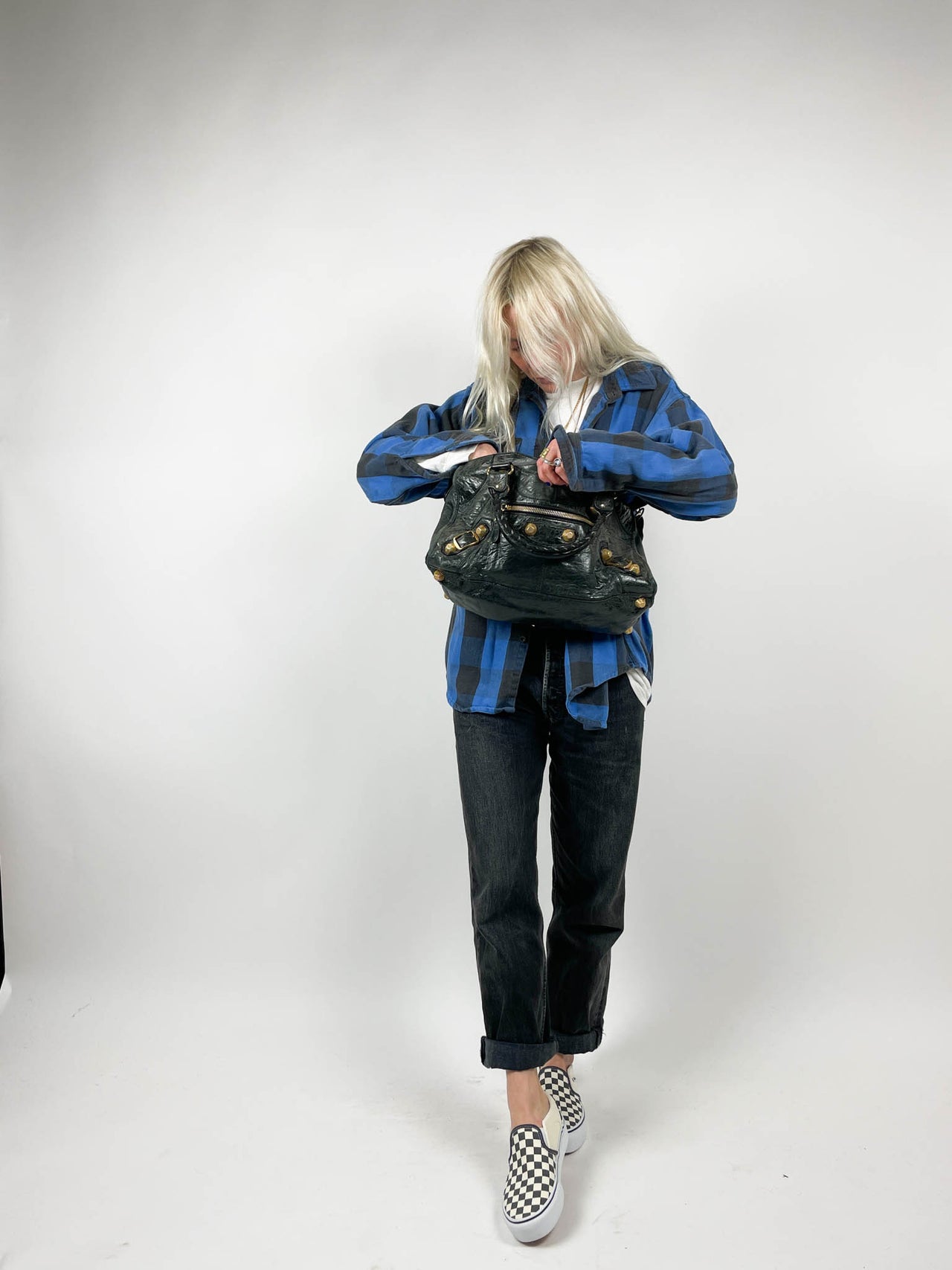 Black Balenciaga Giant Studs Bag (part-time)