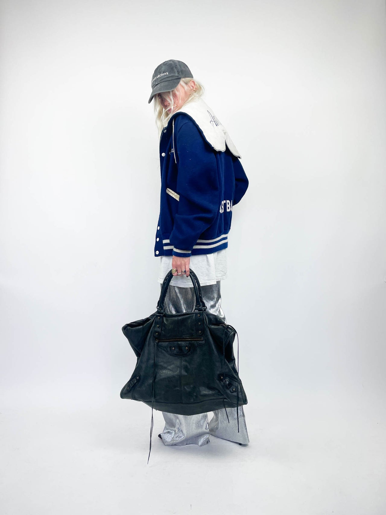 Balenciaga Faded Black Weekender Bag