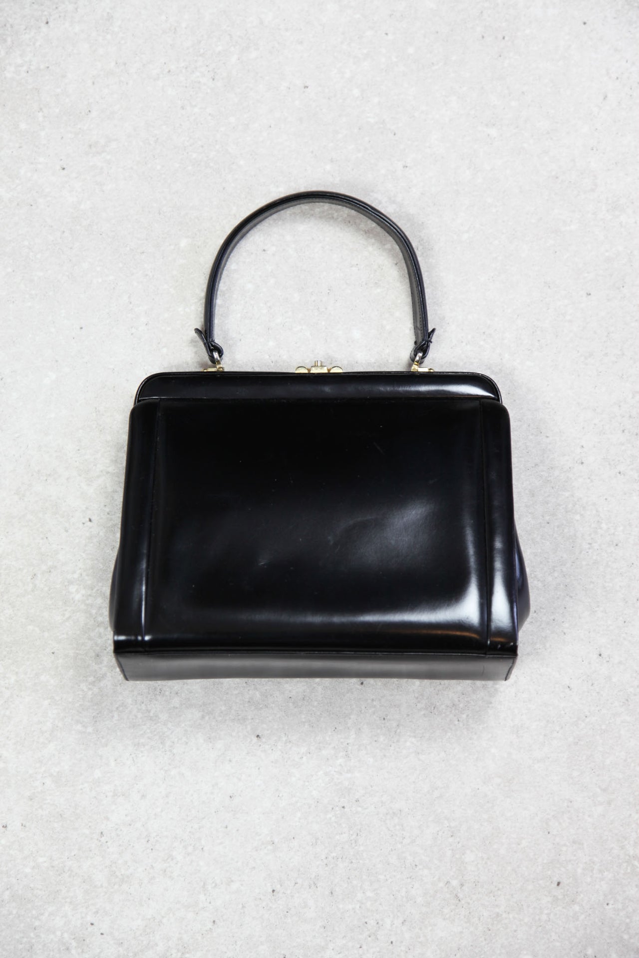 Vintage Black Leather Bag